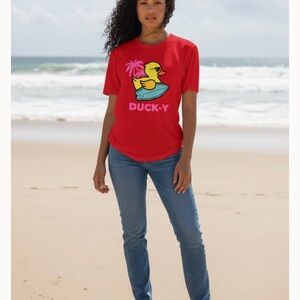 DUCK-Y SURFER UNISEX T-SHIRT